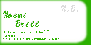 noemi brill business card